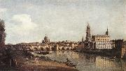 BELLOTTO, Bernardo View of Dresden from the Right Bank of the Elbe with the Augustus Bridge oil painting reproduction